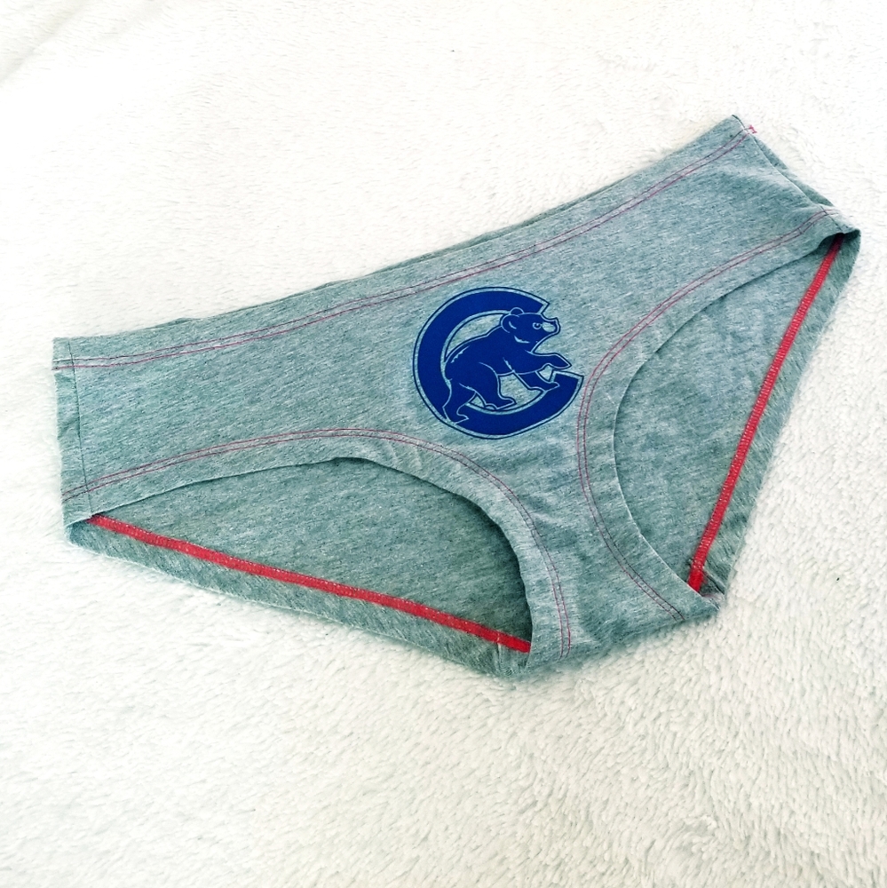 Victoria's Secret PINK Vintage Major League Baseball Chicago Cubs Hipster Panty - Picture 2 of 12